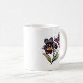Mug Magnifique mauve vintage et orchidée noire (Devant droit)