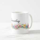Mug Magnifique modèle de design floral (Devant droit)