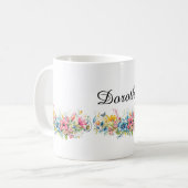Mug Magnifique modèle de design floral (Devant gauche)