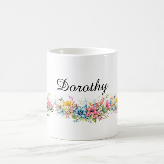 Mug Magnifique modèle de design floral (Centre)