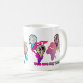 Mug Magnifique Multicolor World Map Photo Collage (Devant droit)