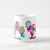 Mug Magnifique Multicolor World Map Photo Collage (Centre)