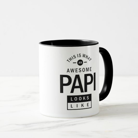 Mug Magnifique Papi (Devant droit)