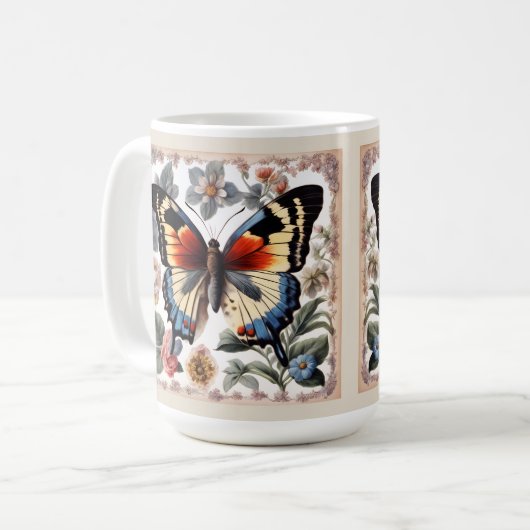 Mug Magnifique papillon géant (Devant gauche)