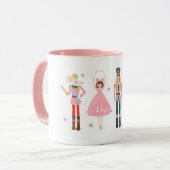 Mug Magnifique Pink Nutcracker Scène Noël (Devant gauche)