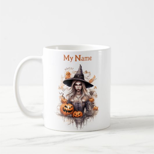 Mug Magnifique sorcière : Halloween sorcière personnal (Gauche)