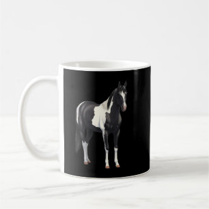 Mug Magnifique T-shirt Cheval Peinture noir Pinto Pain