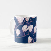 Mug Magnolia Elegance : Le Printemps de la Marine (Devant gauche)