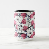 Mug Magnolia rose et métis bleu (Centre)