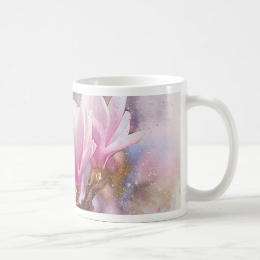 Mug Magnolia rose-pourpre en floraison - Fleur de prin (Droite)