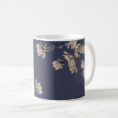 Mug Magnolias du Sud et bleu nuit (Devant droit)
