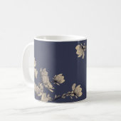 Mug Magnolias du Sud et bleu nuit (Devant gauche)