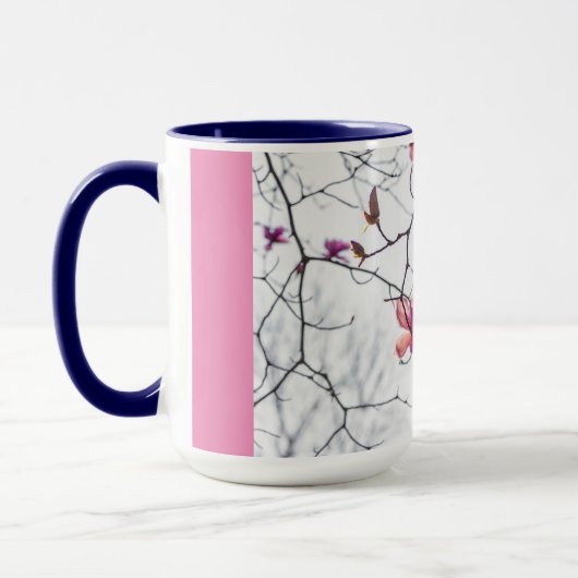 Mug Magnolias roses (Gauche)