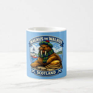 Mug Magnus le Morse Écossais Amoureux Bord de Mer Écos