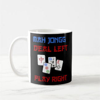 Mug Mah Jongg Jeu Devoir gauche Jouer droite juif chin