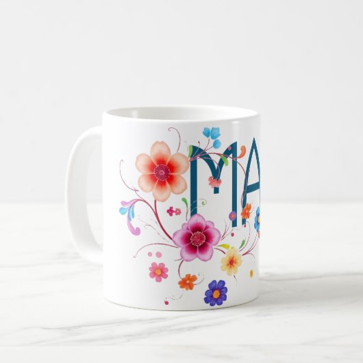Mug MAHA Floral (Devant gauche)