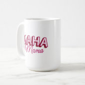 Mug Maha Mama, rose Rendre à l'Amérique un cadeau sain (Devant gauche)