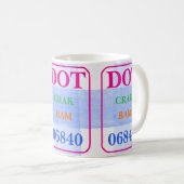 Mug Mahjong Dot Crak Bam Bold Coloris Aquarelle Check (Devant droit)