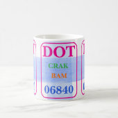 Mug Mahjong Dot Crak Bam Bold Coloris Aquarelle Check (Centre)