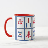 Mug Mahjong Jeu Titres Design (Gauche)