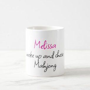 Mug Mahjong Personnalisé Créatif Drôle Nom 