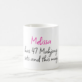 Mug Mahjong Personnalisé Créatif Drôle Nom
