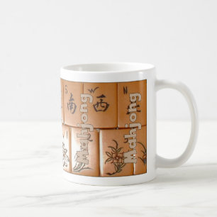 Mug Mahjong sur des tuiles (placez 4)