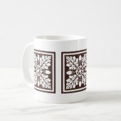 Mug Mahogany Acorn and Leaf Tile Design (Devant gauche)