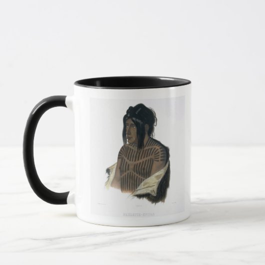 Mug Mahsette-Kuiuab, chef des Indiens de Cree, plat (Gauche)