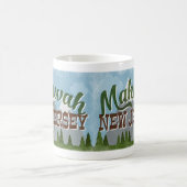 Mug Mahwah New Jersey Fun Retro Snowy Mounts (Centre)