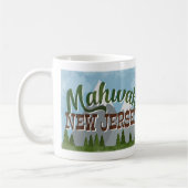 Mug Mahwah New Jersey Fun Retro Snowy Mounts (Gauche)