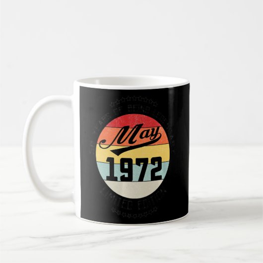 Mug Mai 1972 50e anniversaire 50 ans d'être légendaire (Gauche)