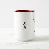 Mug Mai Fleur de naissance Lily de la Vallée et Hawtho (Centre)