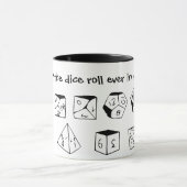 Mug Mai les matrices roulent jamais en votre faveur (Centre)