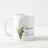 MUG MAI LILY DU MOIS DE NAISSANCE DE LA VALLÉE NOM (Gauche)