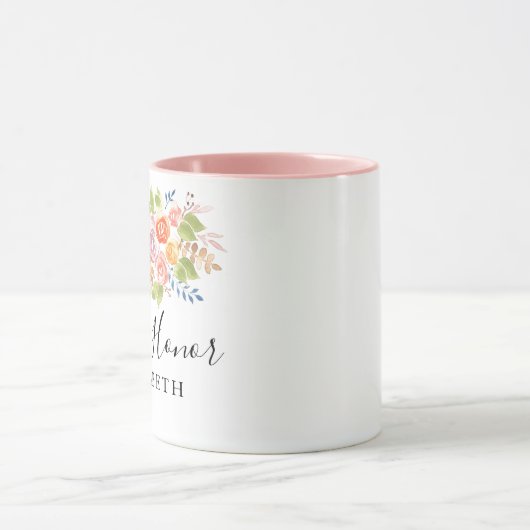 Mug Maid of Honor Rose Bouquet (Centre)