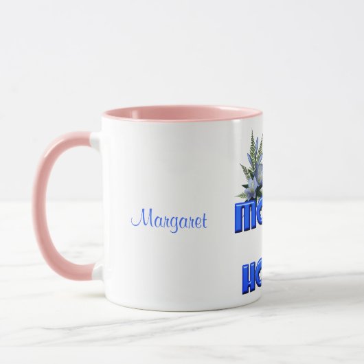 Mug Maid Of Honour Personnalisé Mariage Bleu (Gauche)