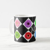 Mug Maigre Maigre Monogramme Couleur de la marguerite (Devant gauche)