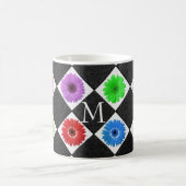 Mug Maigre Maigre Monogramme Couleur de la marguerite (Centre)