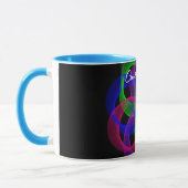 Mug Maille de café géométrique à double boucle (Gauche)