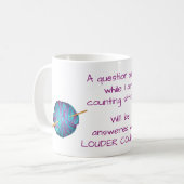 Mug Mailles comptées, humour crochet, avec votre nom (Devant gauche)