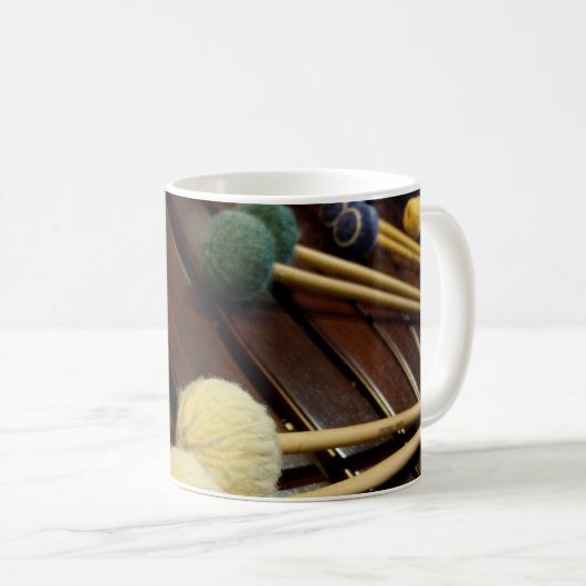 Mug Maillets de Marimba sur le Marimba (Devant droit)