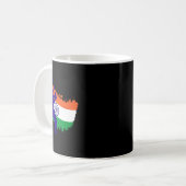 Mug Maillot de cricket d'Inde Tsman drapeau de cricket (Devant gauche)