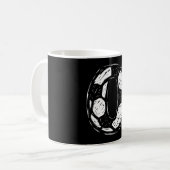 Mug Maillot de foot numéro 0 croqué style Ll Sp (Devant gauche)