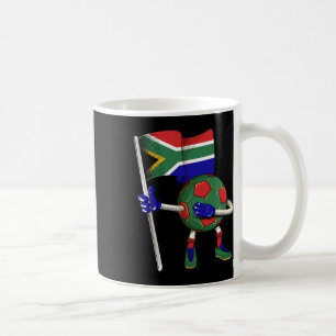 Mug Maillot de football d'Afrique du Sud Drapeau de l'