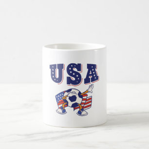 Mug Maillot de footballeur américain drapeau américain