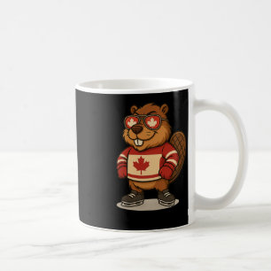 Mug Maillot de hockey symbole de castor canadien 1er j