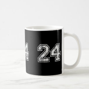 Mug Maillot de joueur Sketll numéro 24 vintage en détr