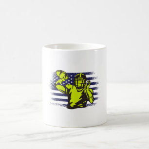 Mug Maillot de supporter de football américain drapeau