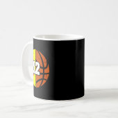 Mug Maillot numéro 12 Softll Sketll Funny 12e annivers (Devant gauche)